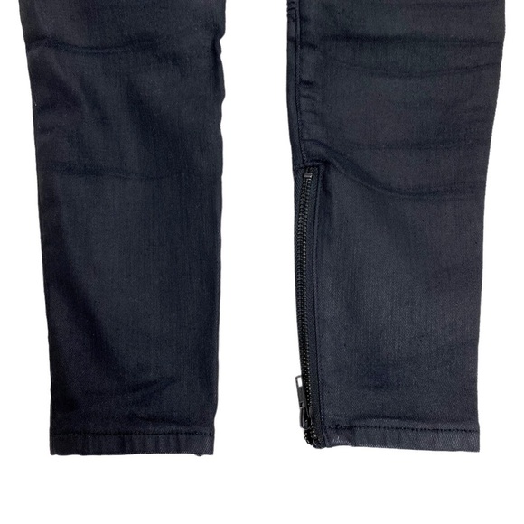 MADEWELL Skinny Skinny Racetrack Moto Jeans in Black - Picture 8 of 10